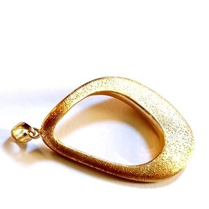 Charles Garnier Barbara Gold-Tone 925 Sterling Silver Twisted Oval Pendant